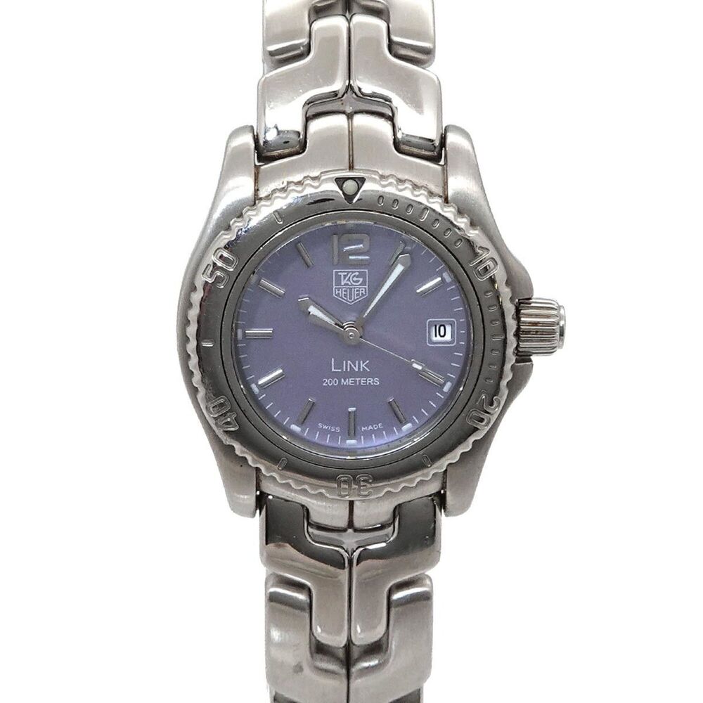 TAG Heuer Link WT141G Women's Watch, Date Display, Blue Shell, Quartz Movement